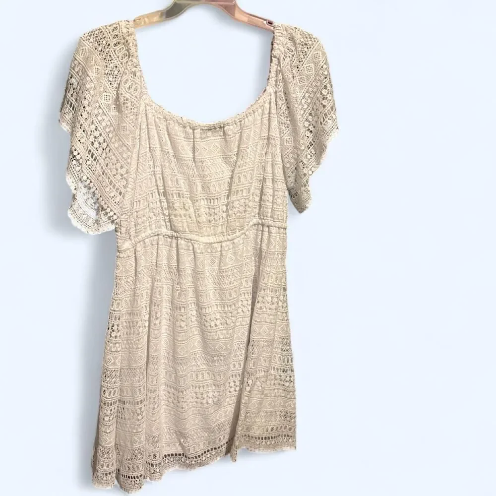 Lane-bryant Women's White and Grey Dress